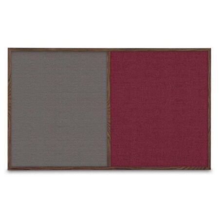United Visual Products Sliding Door Indoor Enclosed Corkboard, 3 UV9000ACSH-SATIN-CLOUD